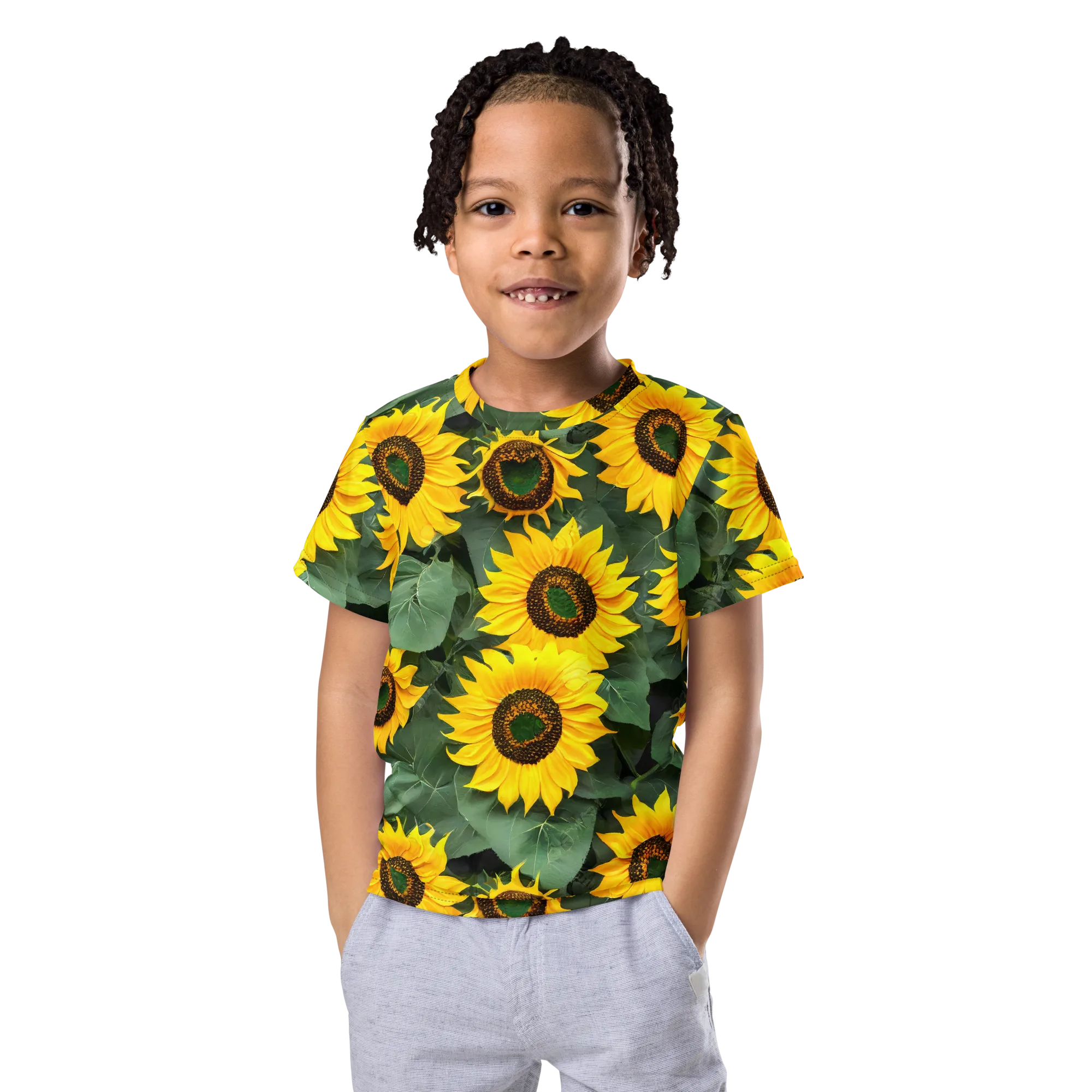 Sunlit Harvest on Kids Crew Neck T-Shirt — Front