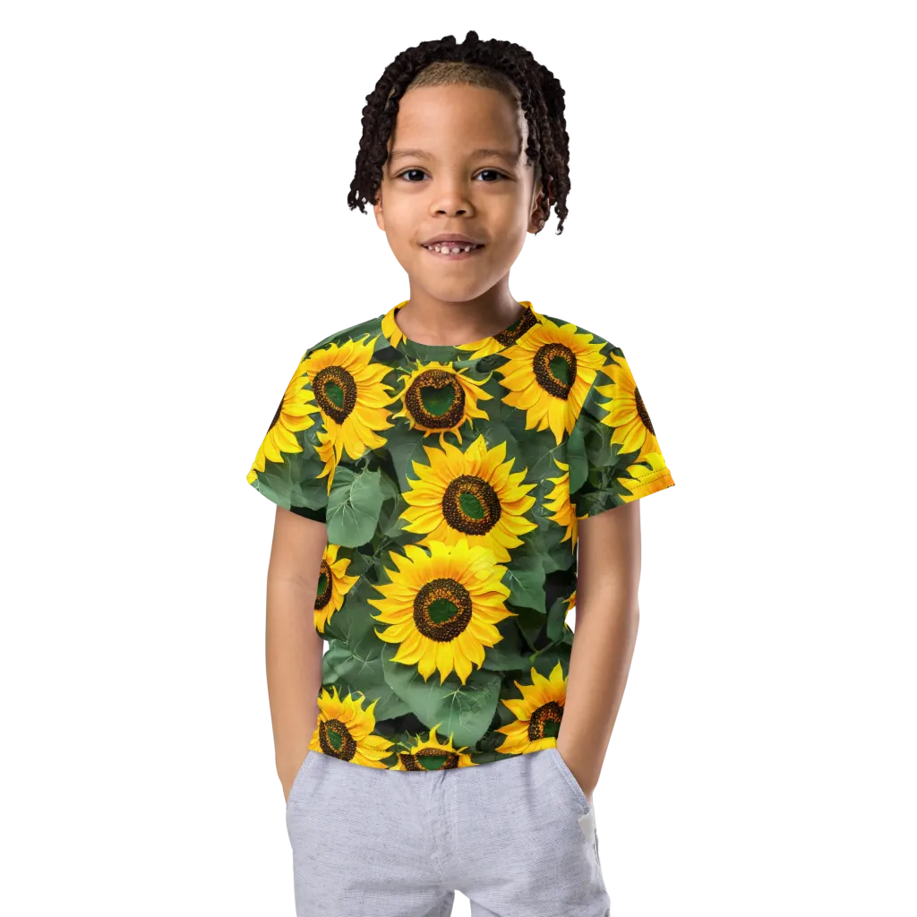Sunlit Harvest on Kids Crew Neck T-Shirt — Front