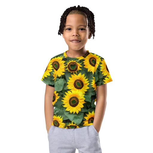 Sunlit Harvest on a Kids Crew Neck T-Shirt