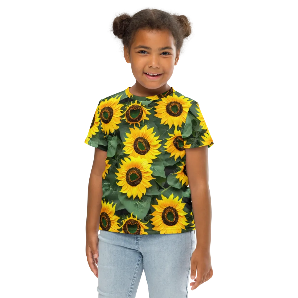 Sunlit Harvest on Kids Crew Neck T-Shirt — Front