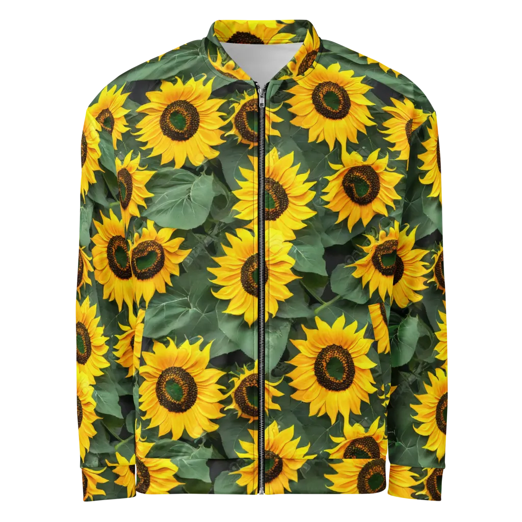 Sunlit Harvest on Bomber Jacket — Front
