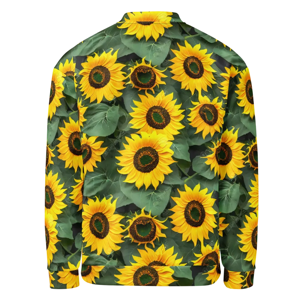 Sunlit Harvest on Bomber Jacket — Back
