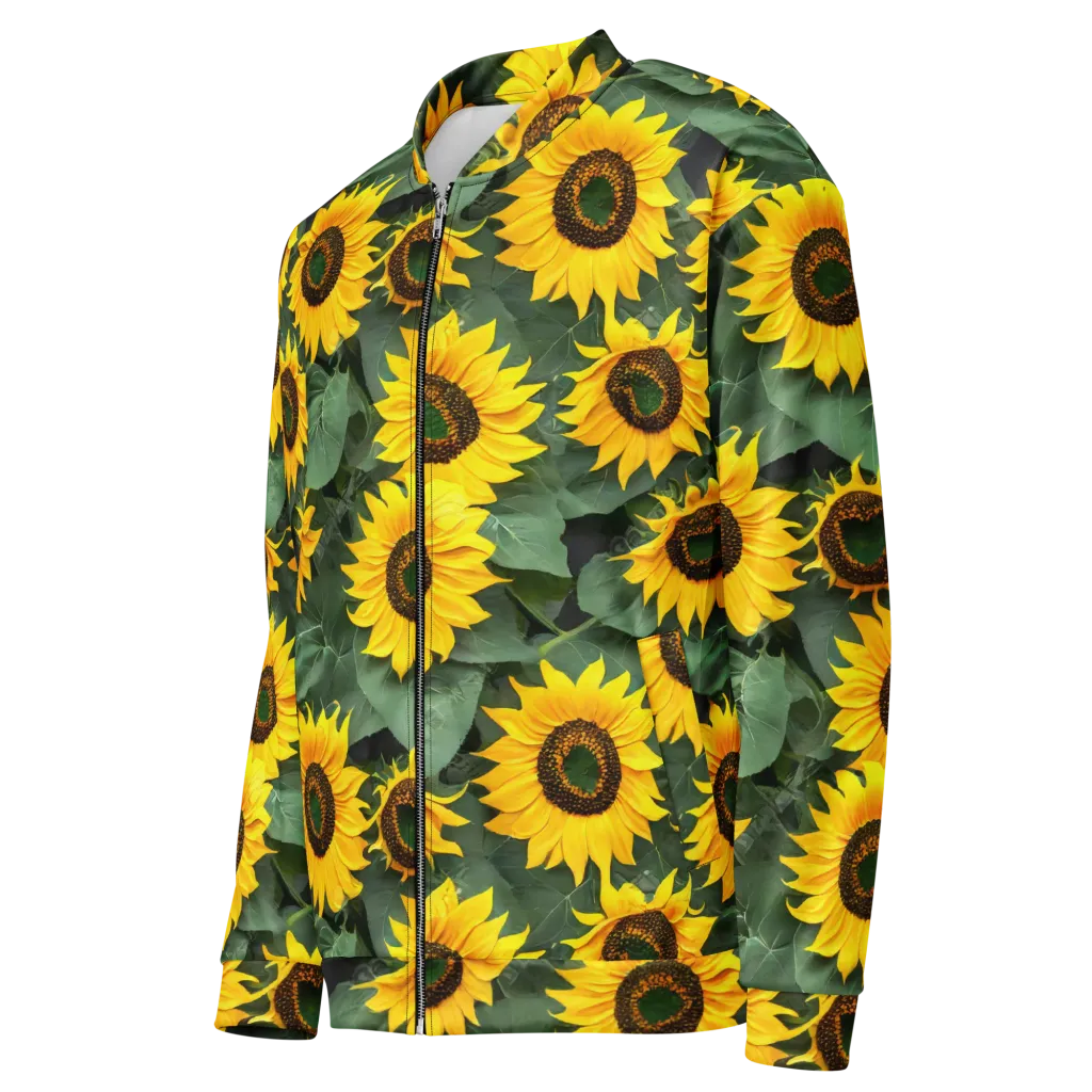 Sunlit Harvest on Bomber Jacket — Left Front