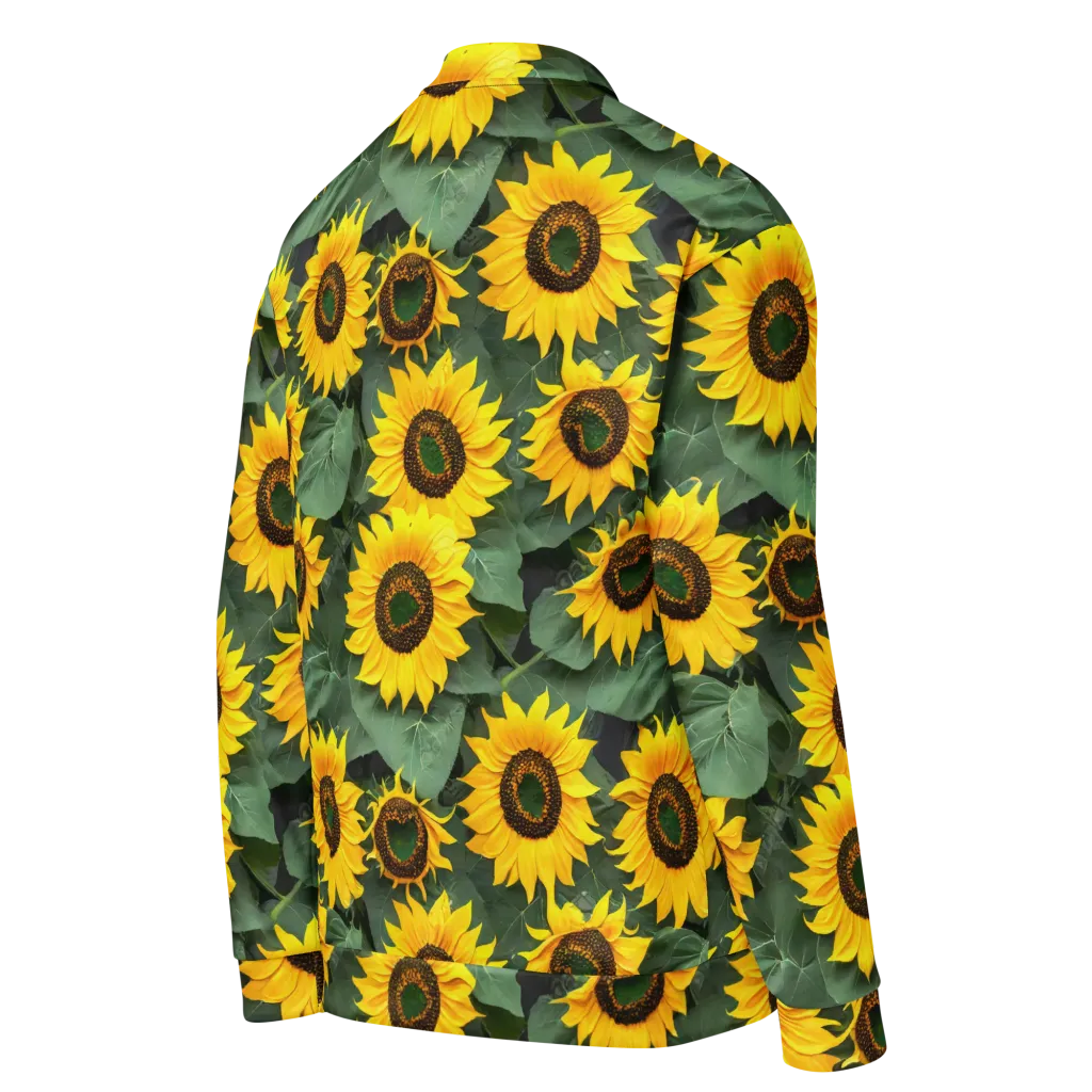 Sunlit Harvest on Bomber Jacket — Right Back