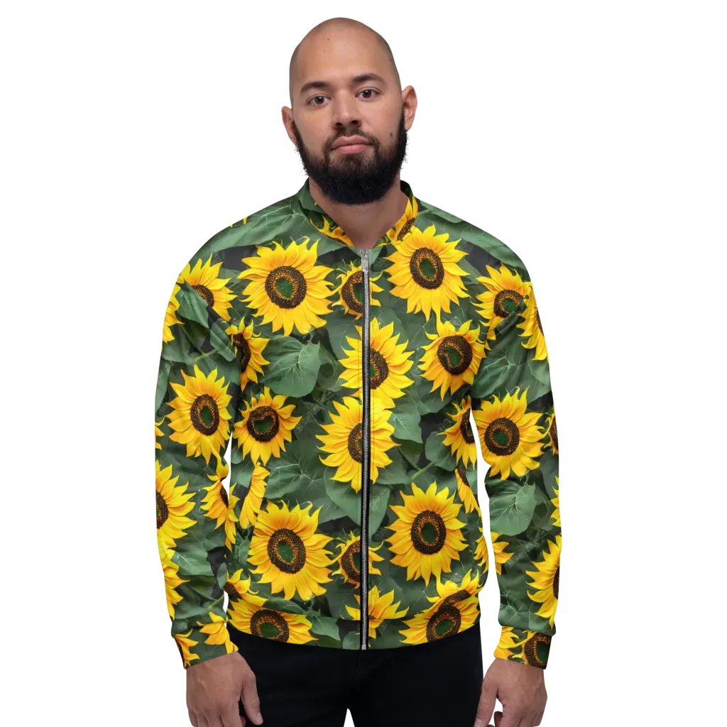 Sunlit Harvest on Bomber Jacket — Front
