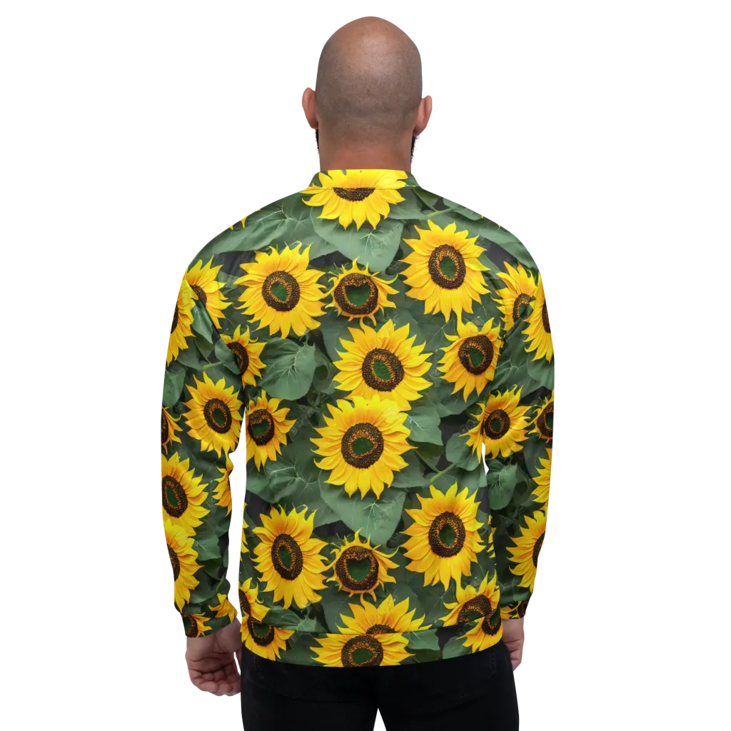 Sunlit Harvest on Bomber Jacket — Back