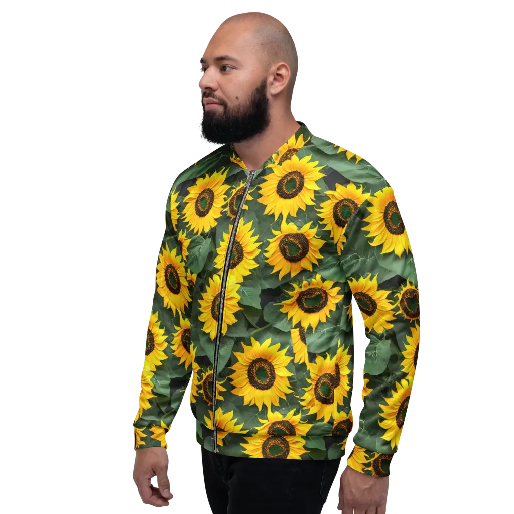 Sunlit Harvest on Bomber Jacket — Left