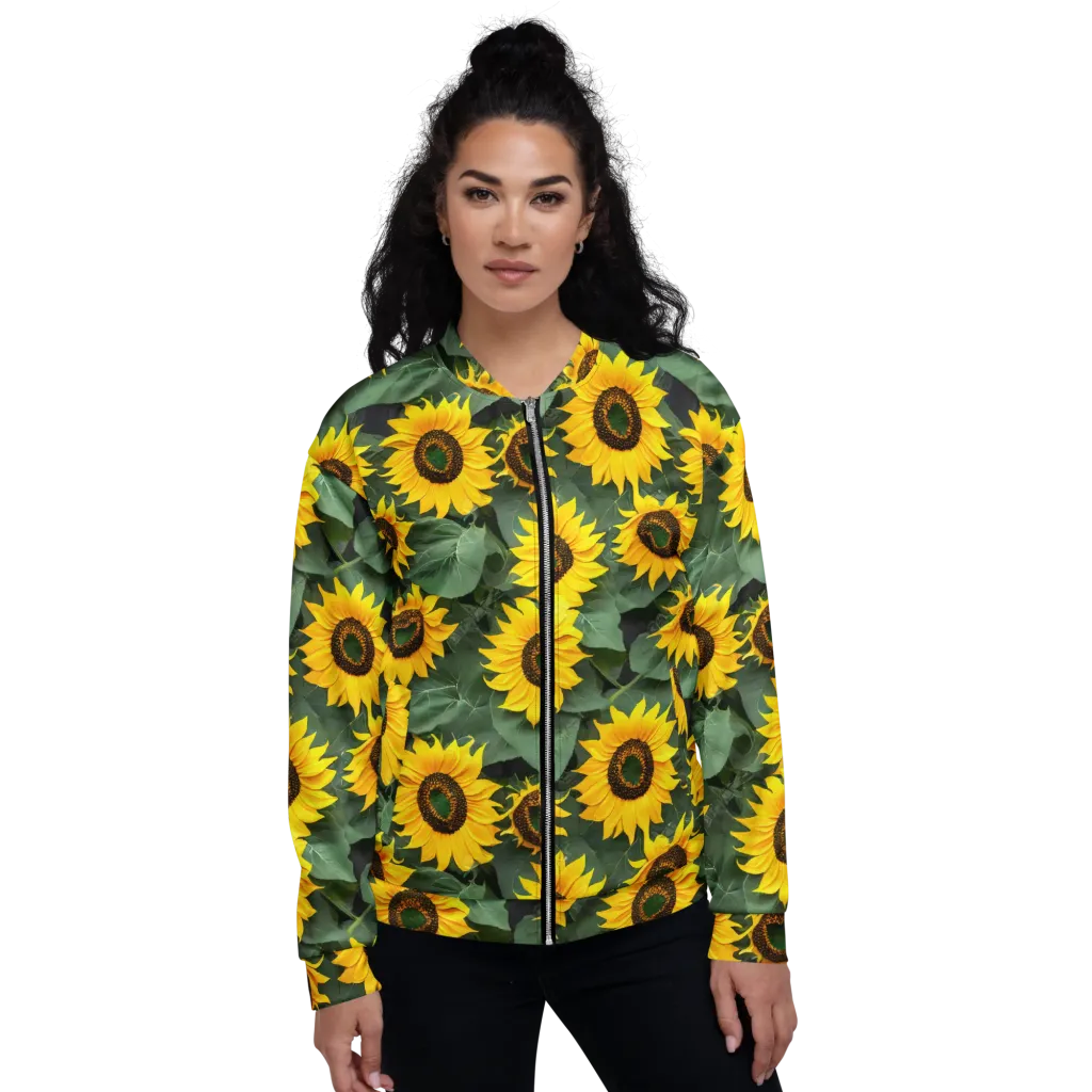 Sunlit Harvest on Bomber Jacket — Front