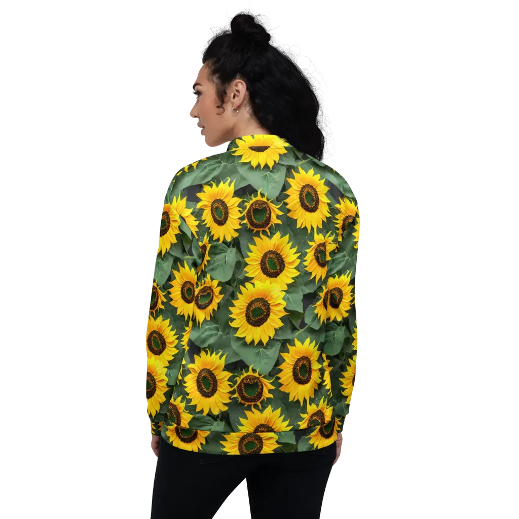 Sunlit Harvest on Bomber Jacket — Back