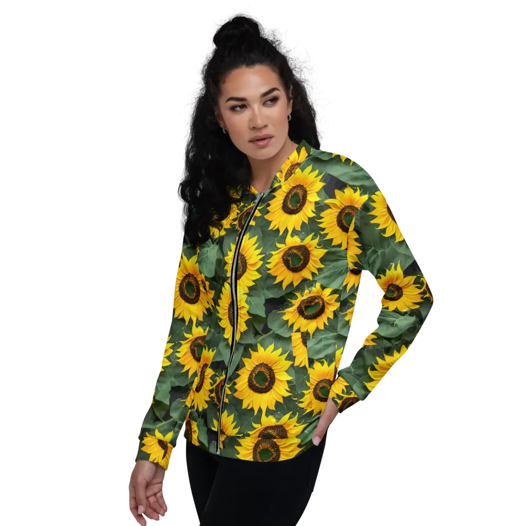 Sunlit Harvest on Bomber Jacket — Left