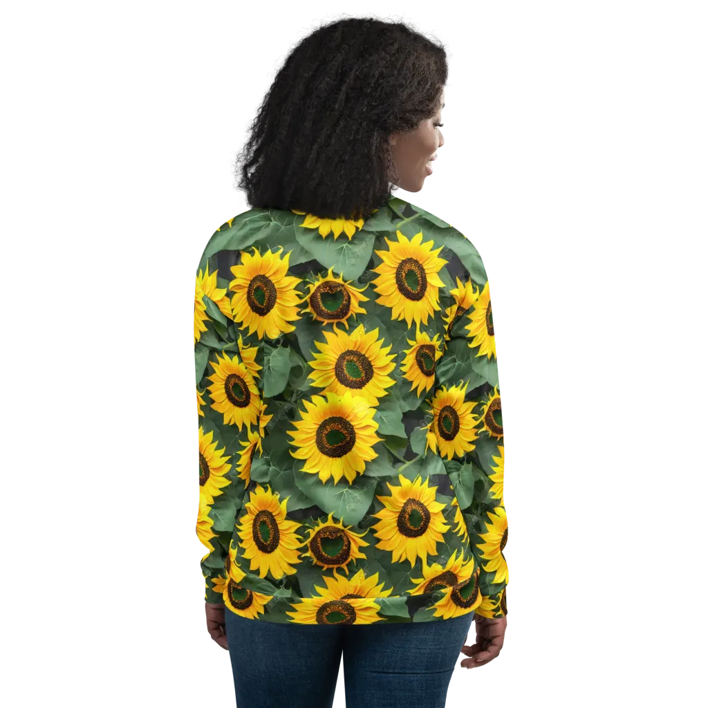 Sunlit Harvest on Bomber Jacket — Back