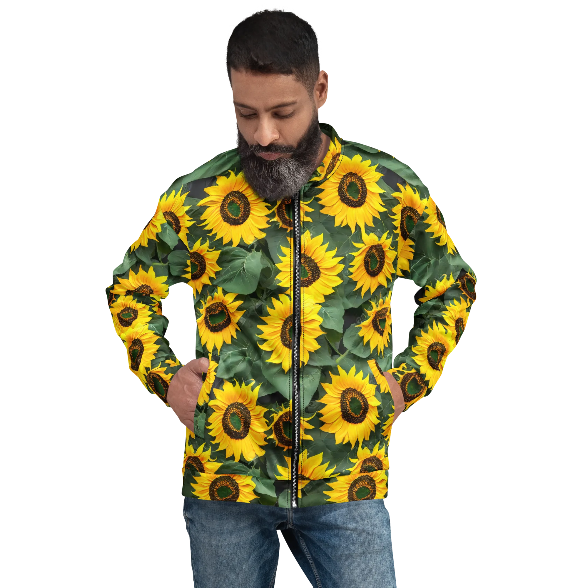 Sunlit Harvest on Bomber Jacket — Front