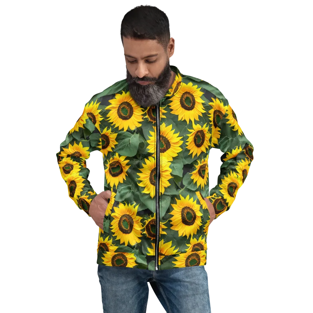Sunlit Harvest on Bomber Jacket — Front