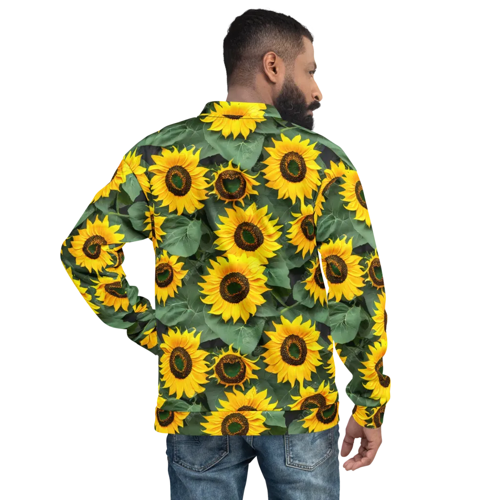 Sunlit Harvest on Bomber Jacket — Back