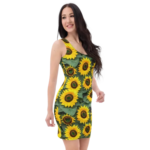 Sunlit Harvest on a Bodycon Dress