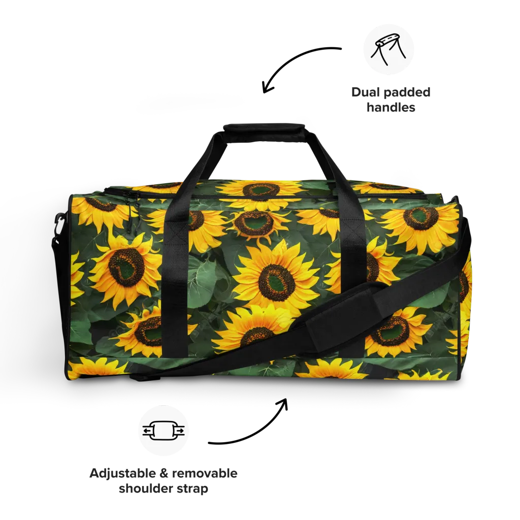 Sunlit Harvest on Duffle Bag — Front