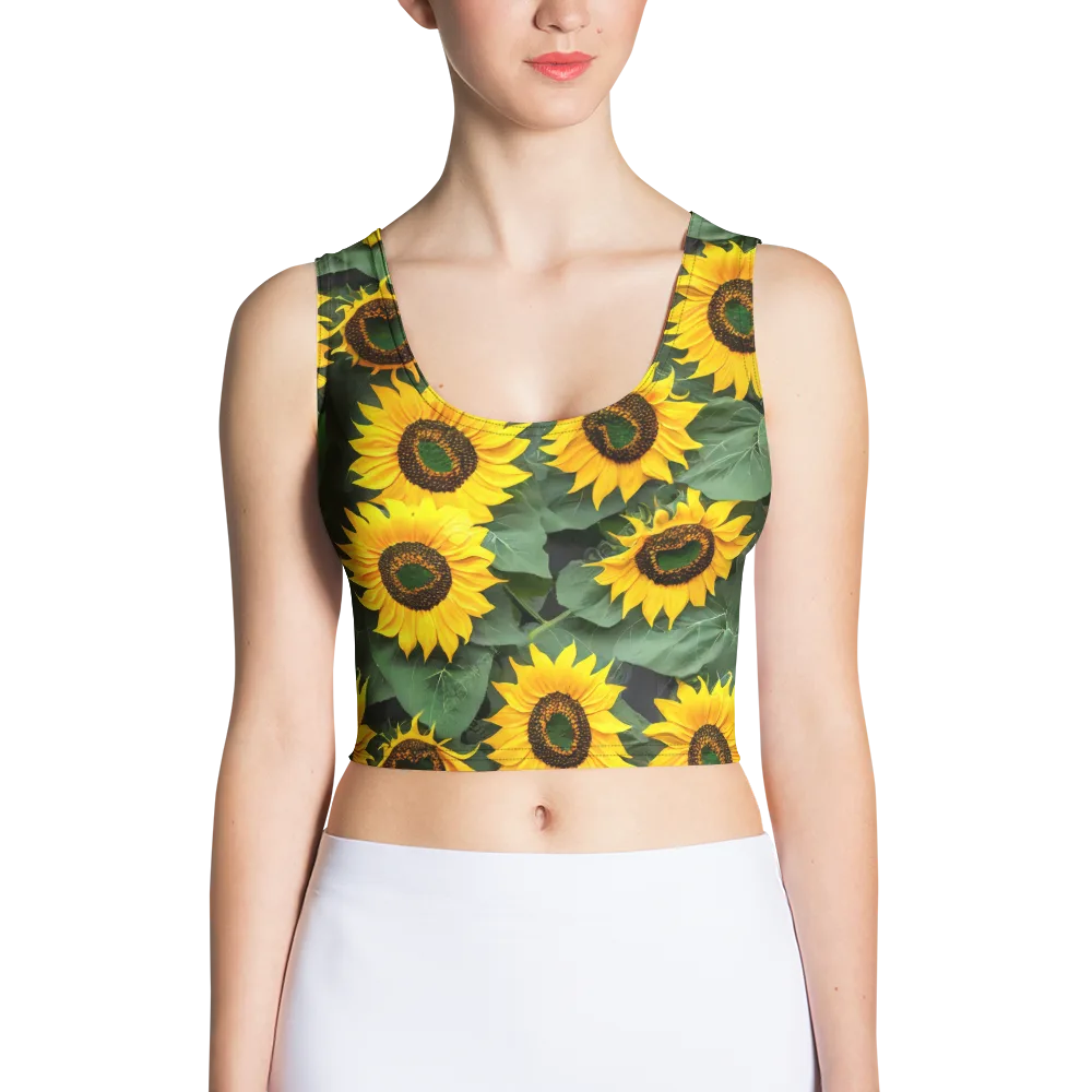 Sunlit Harvest on Crop Top — Front