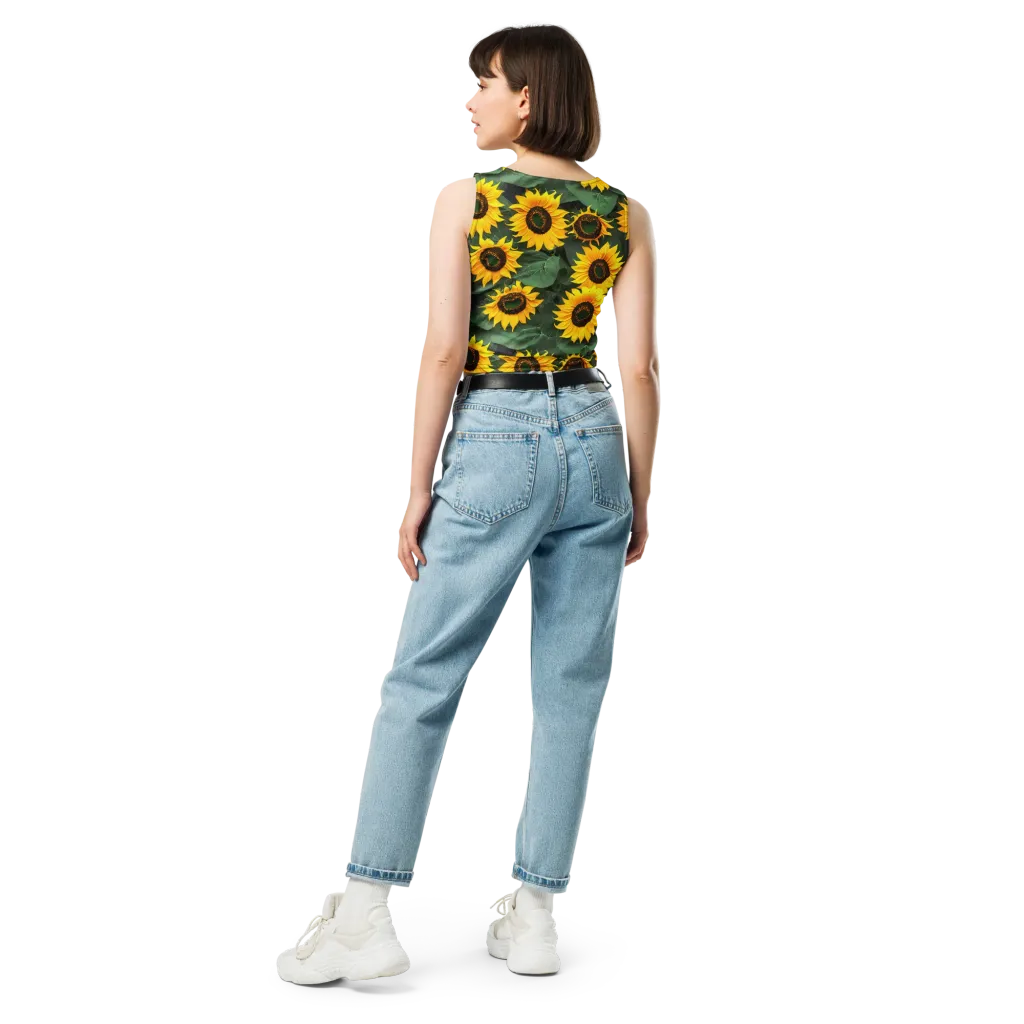 Sunlit Harvest on Crop Top — Back