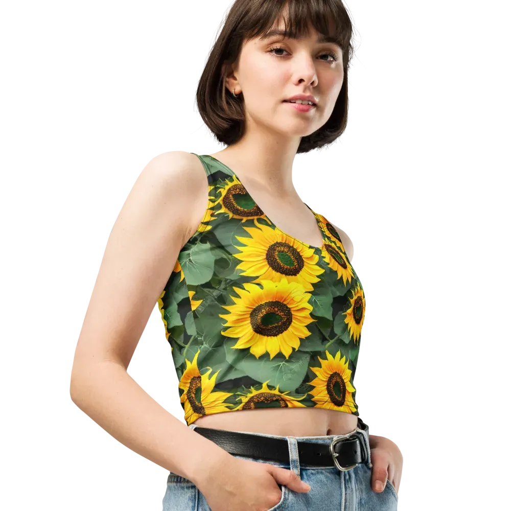 Sunlit Harvest on Crop Top — Right Front