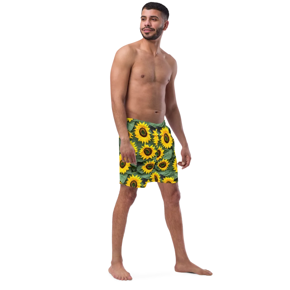 Sunlit Harvest on Swim Trunks — Right Front