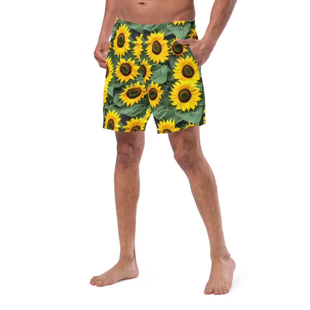 Sunlit Harvest on Swim Trunks — Left Front