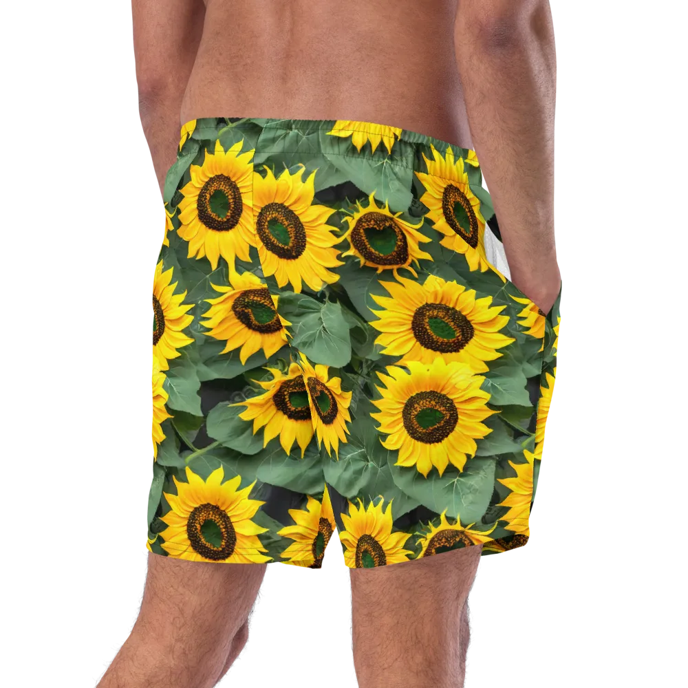 Sunlit Harvest on Swim Trunks — Right Back