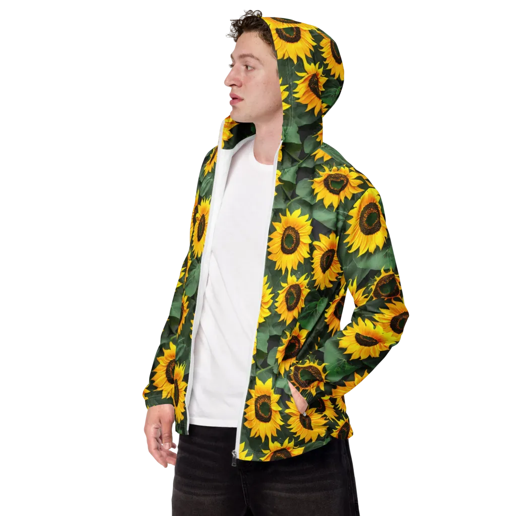 Sunlit Harvest on Men's Windbreaker — Left Front