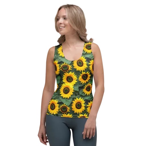 Sunlit Harvest on a Women's Tank Top
