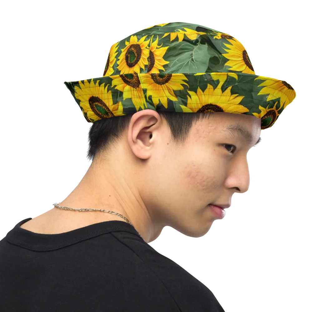 Sunlit Harvest on Reversible Bucket Hat — Right Outside