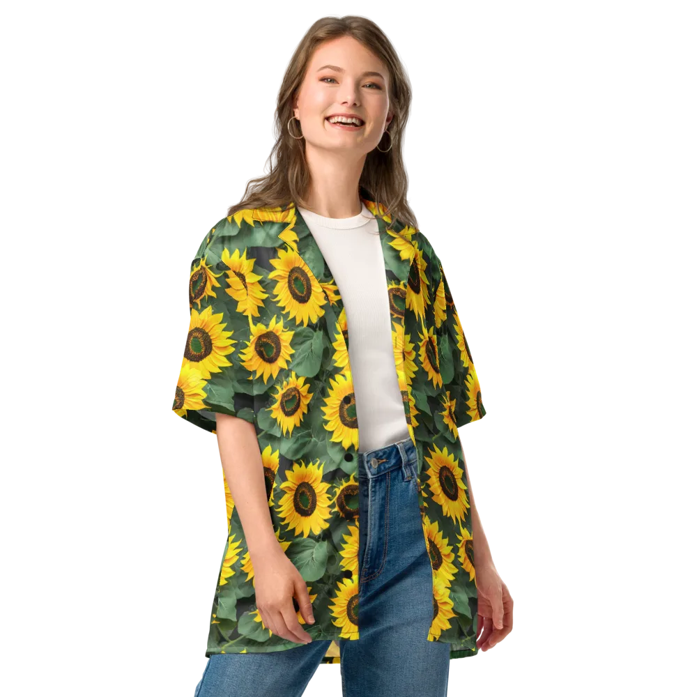 Sunlit Harvest on Button Shirt — Front