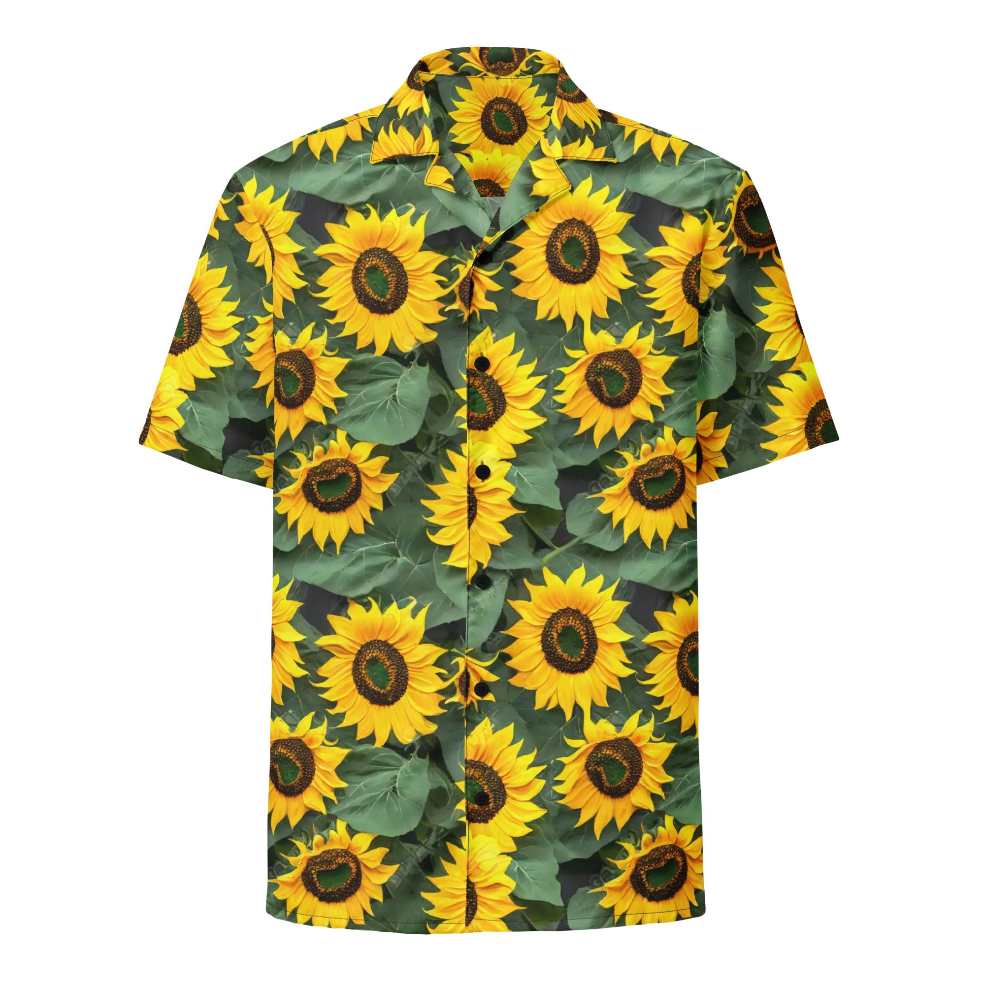 Sunlit Harvest on Button Shirt — Front