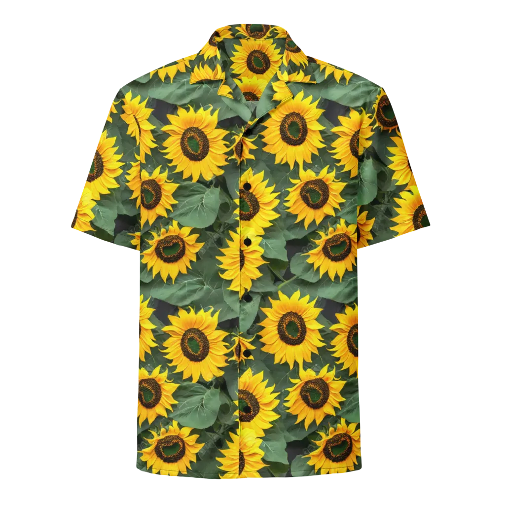 Sunlit Harvest on Button Shirt — Front