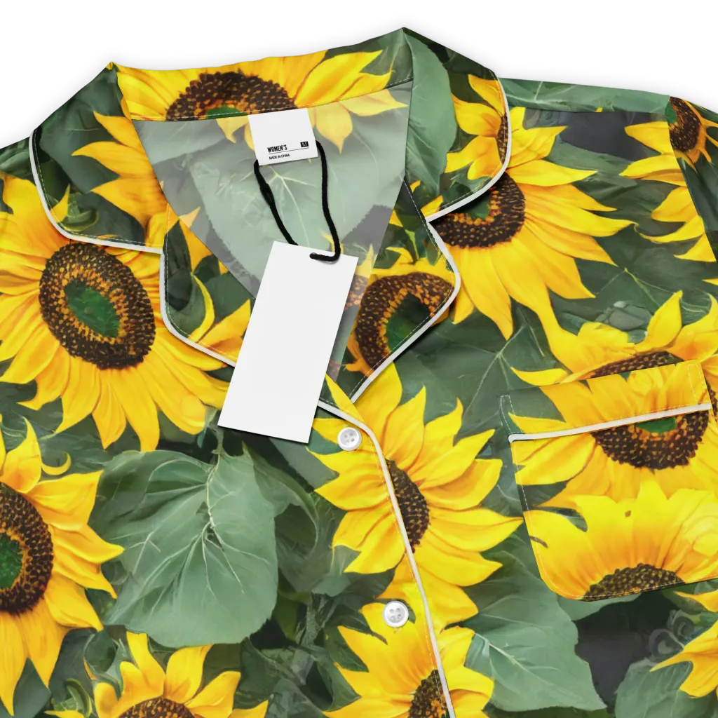 Sunlit Harvest on Women's Short Sleeve Pajama Top — Product details