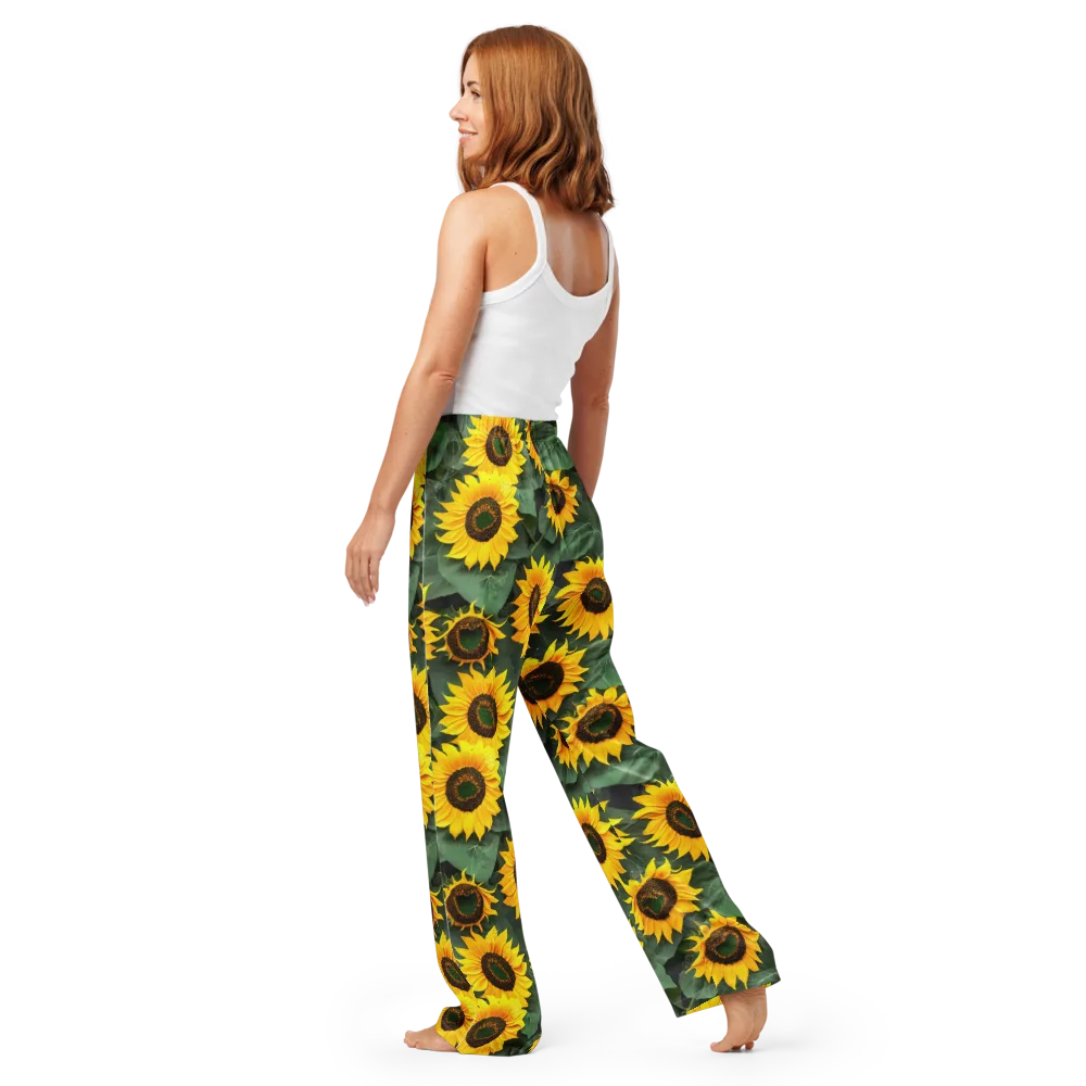 Sunlit Harvest on Women's Pajama Pants — Back