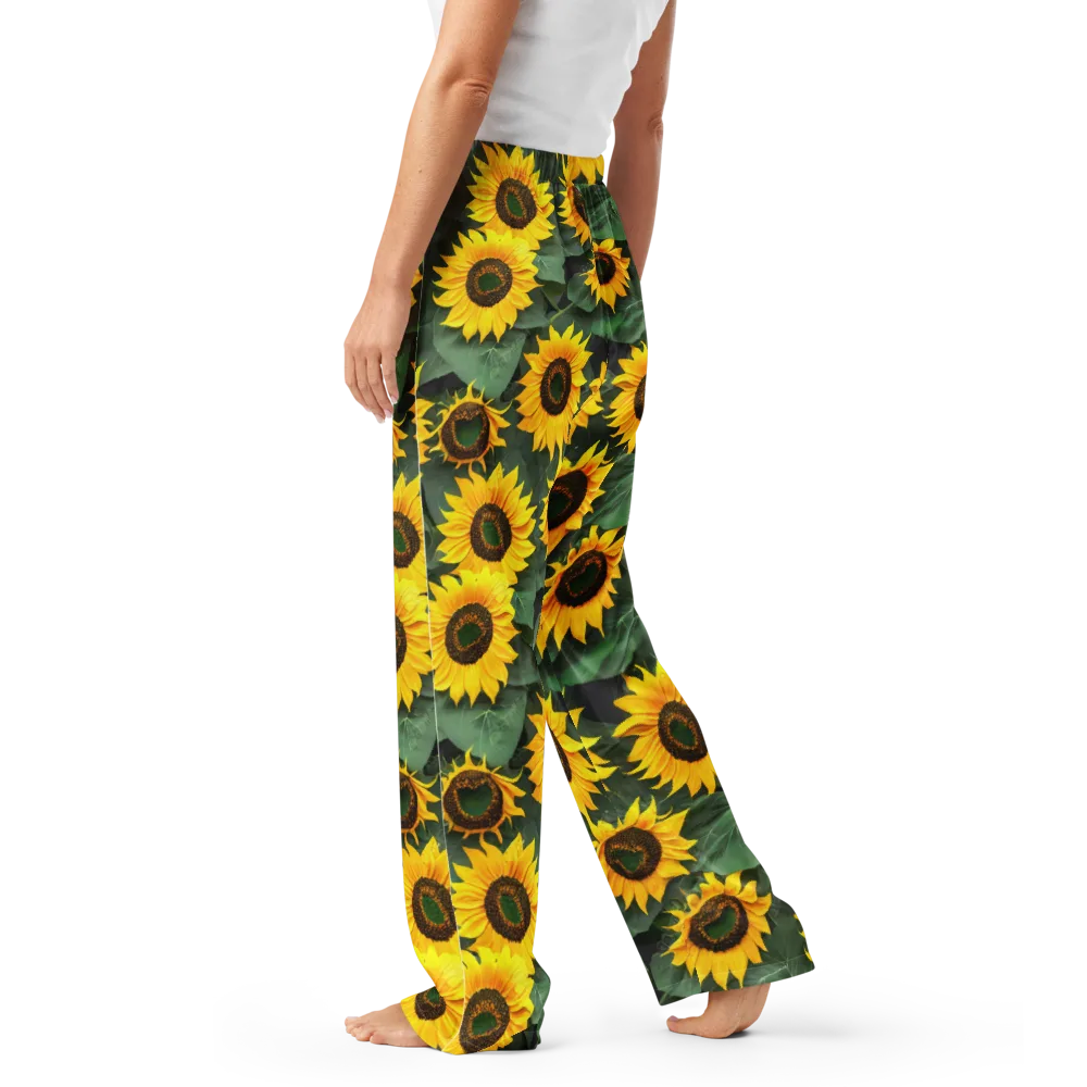 Sunlit Harvest on Women's Pajama Pants — Left