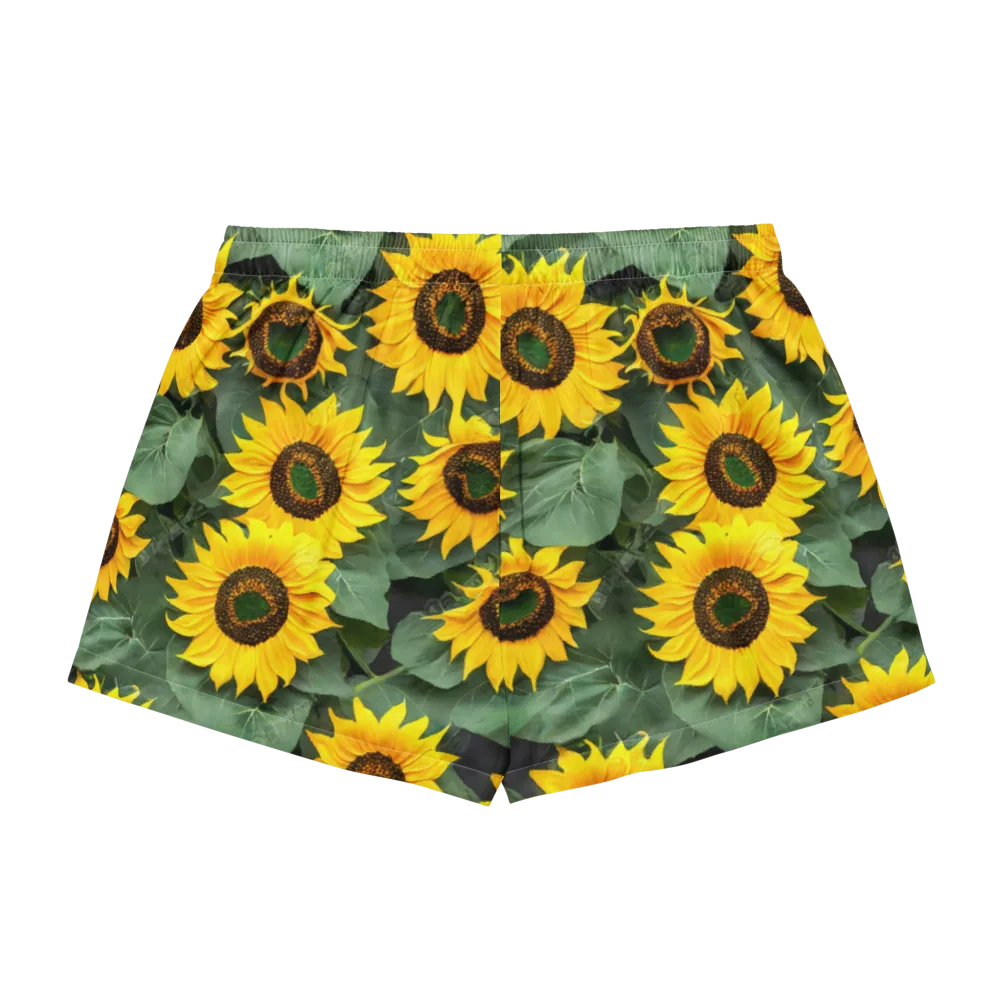 Sunlit Harvest on Women's Pajama Shorts — Back