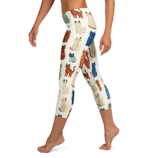 Whisker Garden on a Capri Leggings
