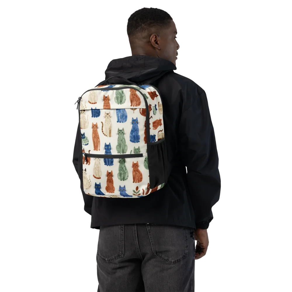 Whisker Garden on Utility Backpack — Back