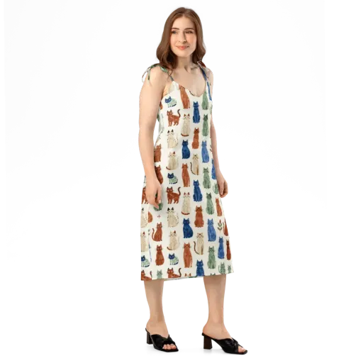 Whisker Garden on a Slip Dress
