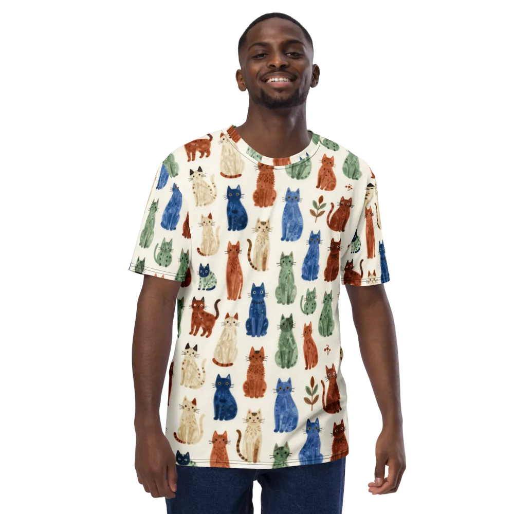 Whisker Garden on Men's Crew Neck T-Shirt — Front