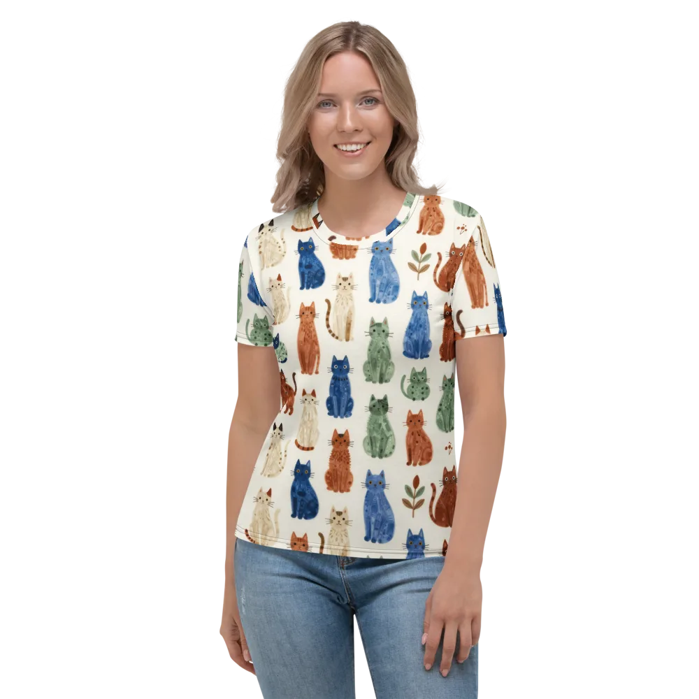 Whisker Garden on Women's Crew Neck T-Shirt — Front