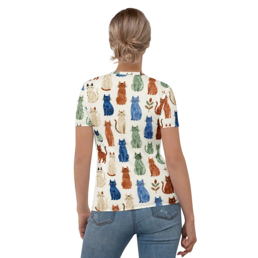 Whisker Garden on Women's Crew Neck T-Shirt — Back