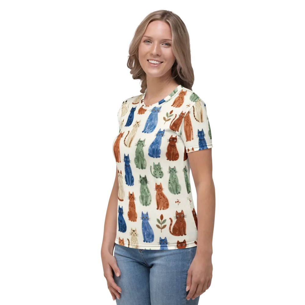 Whisker Garden on Women's Crew Neck T-Shirt — Left
