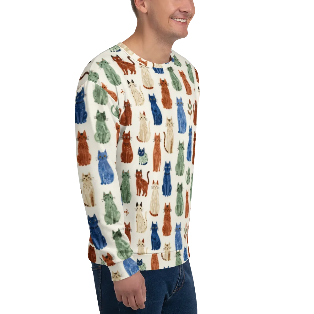 Whisker Garden on Sweatshirt — Right Front