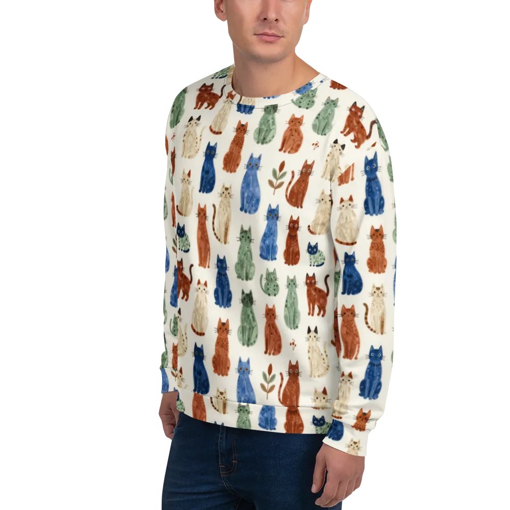 Whisker Garden on Sweatshirt — Left Front