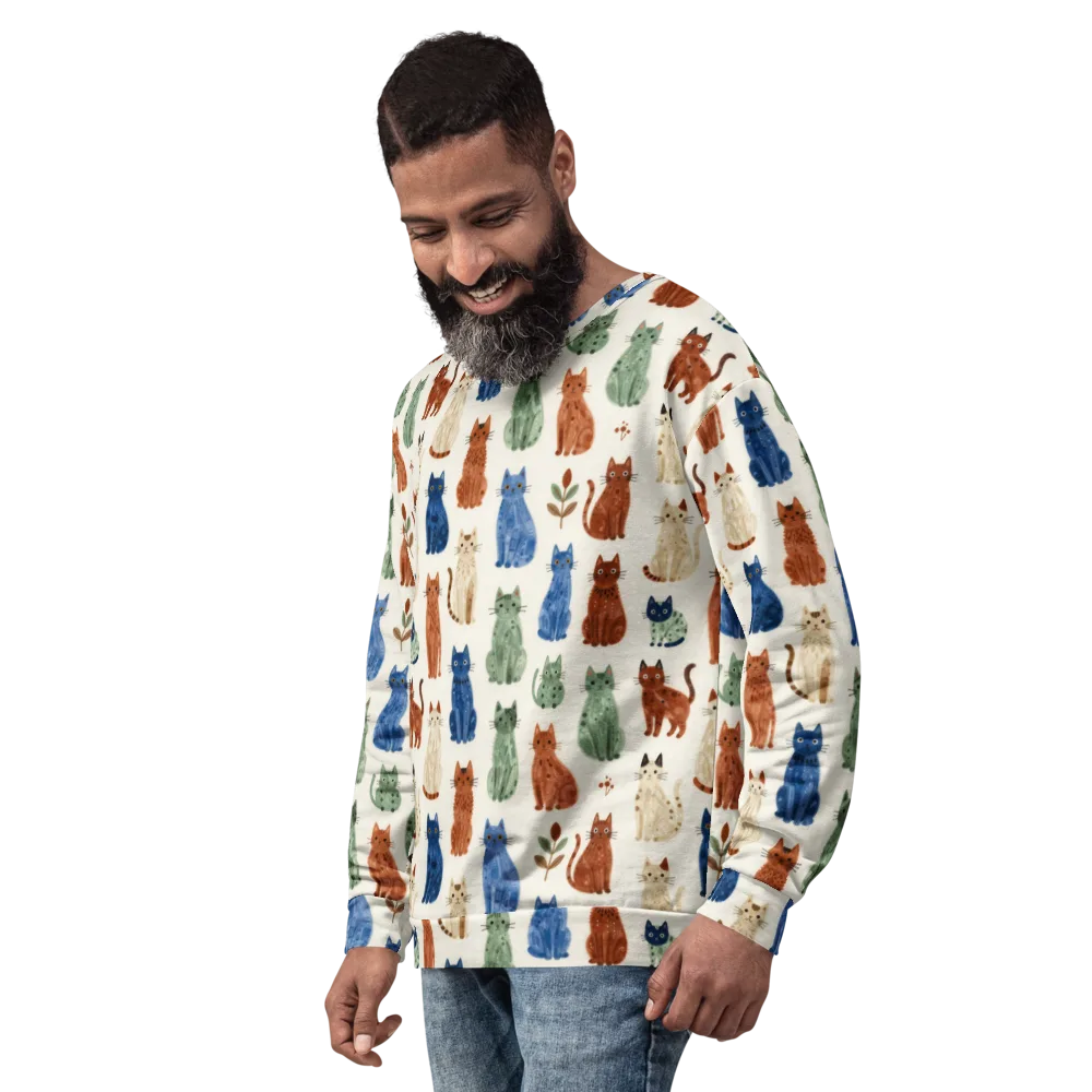Whisker Garden on Sweatshirt — Left Front