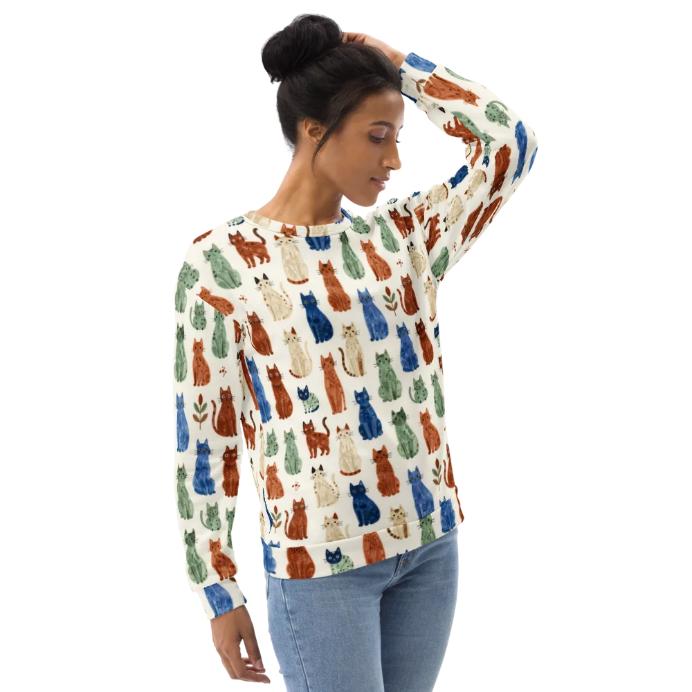Whisker Garden on Sweatshirt — Right Front