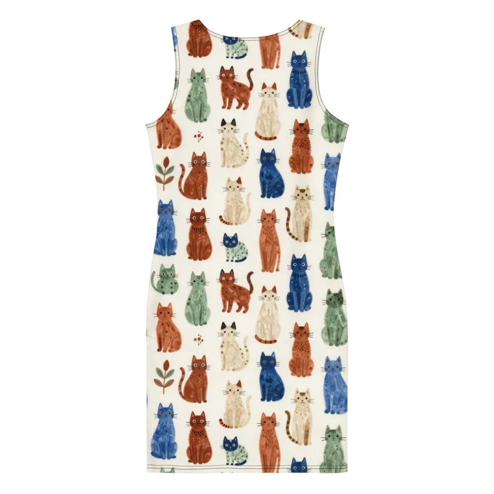 Whisker Garden on Bodycon Dress — Back