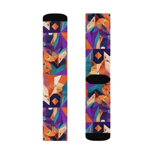 Prismatic Prowl on a Socks