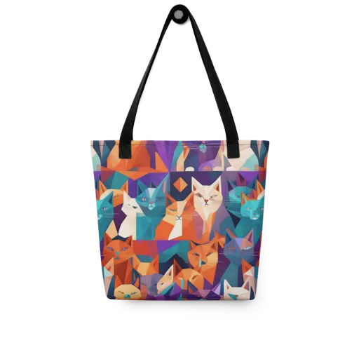 Prismatic Prowl on a Tote Bag